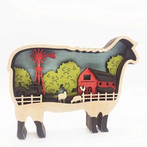 Summer Sale - Animal Farm Carving Handcraft Gift